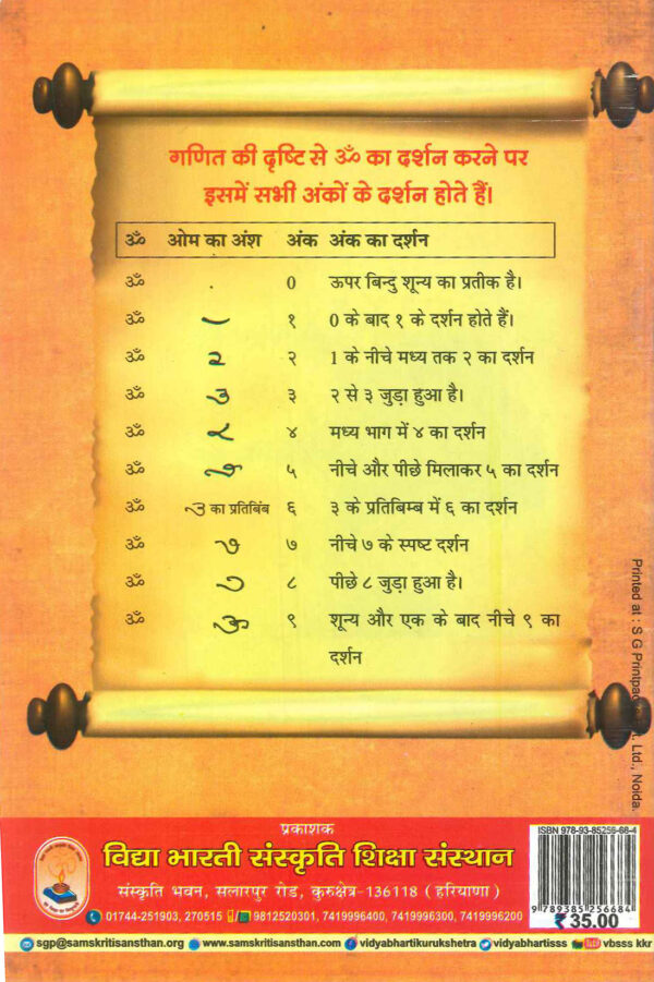 Purnasya Purnmadaya back cover-vidyabhartibooks